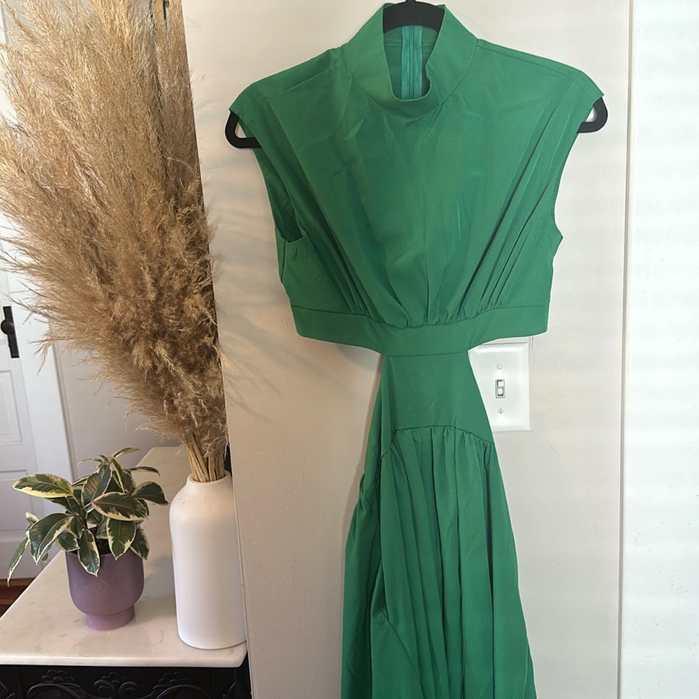 Dress midi dress with cut outs